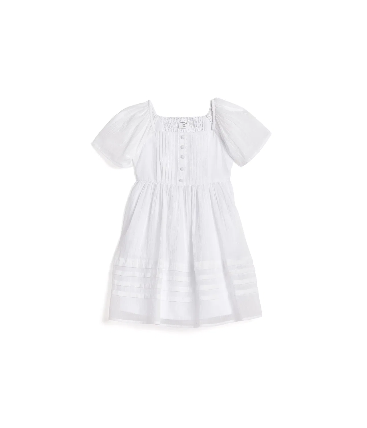 Мини-платье с имитацией складок (для детей постарше) Abercrombie Kids, Bright White