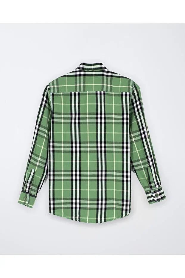 Детская рубашка для мальчиков с длинным рукавом Emsun, Plaid — фото 3