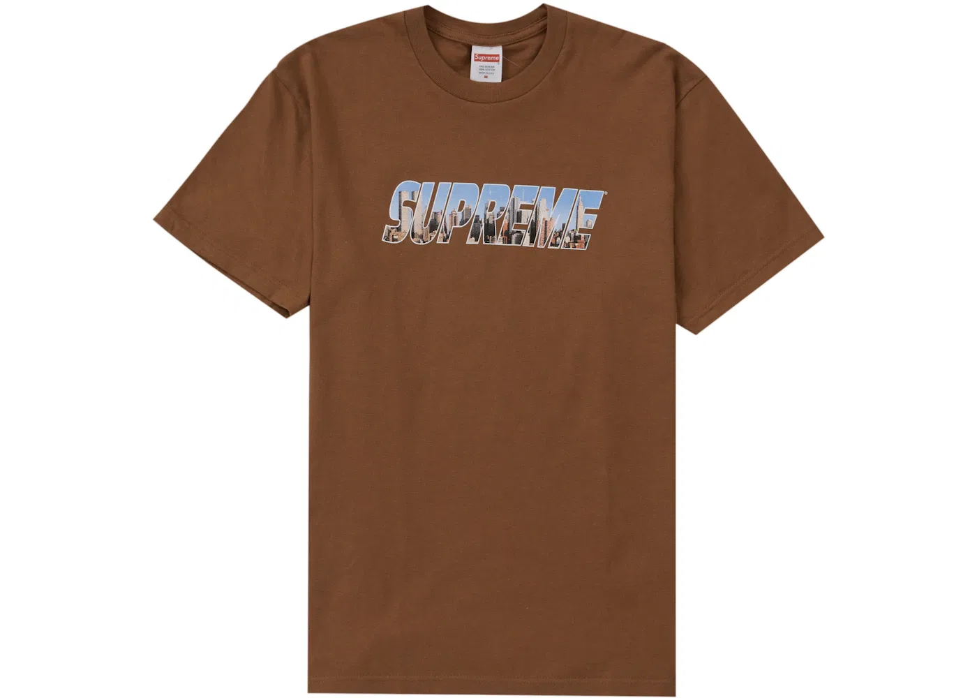 Мужская футболка с принтом Supreme Gotham Tee, Light Brown
