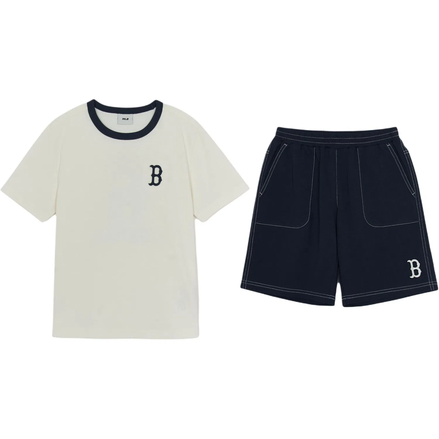 Детский комплект спортивной одежды для мальчиков MLB KIDS, Gray White+Marine Blue