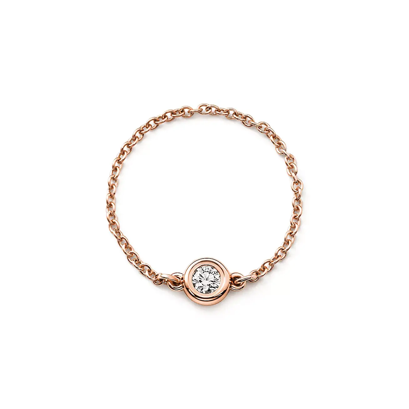 Кольцо Tiffany & Co. x Elsa Peretti Diamonds By The Yard, розовое золото — фото 3