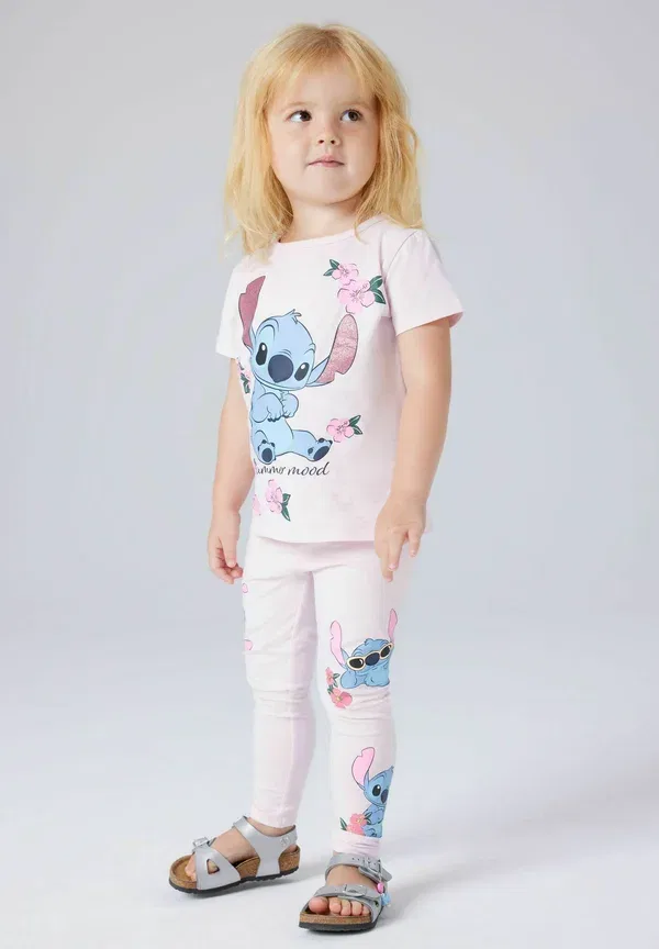 Футболка с принтом животных Stitch, Name It, Cradle Pink, розовый