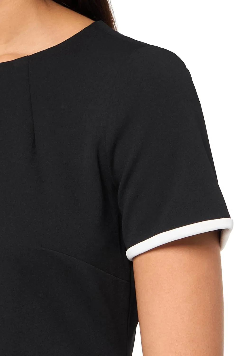 Женское платье-футляр шифт с контрастной окантовкой Tommy Hilfiger, Blue/Ivory — фото 3