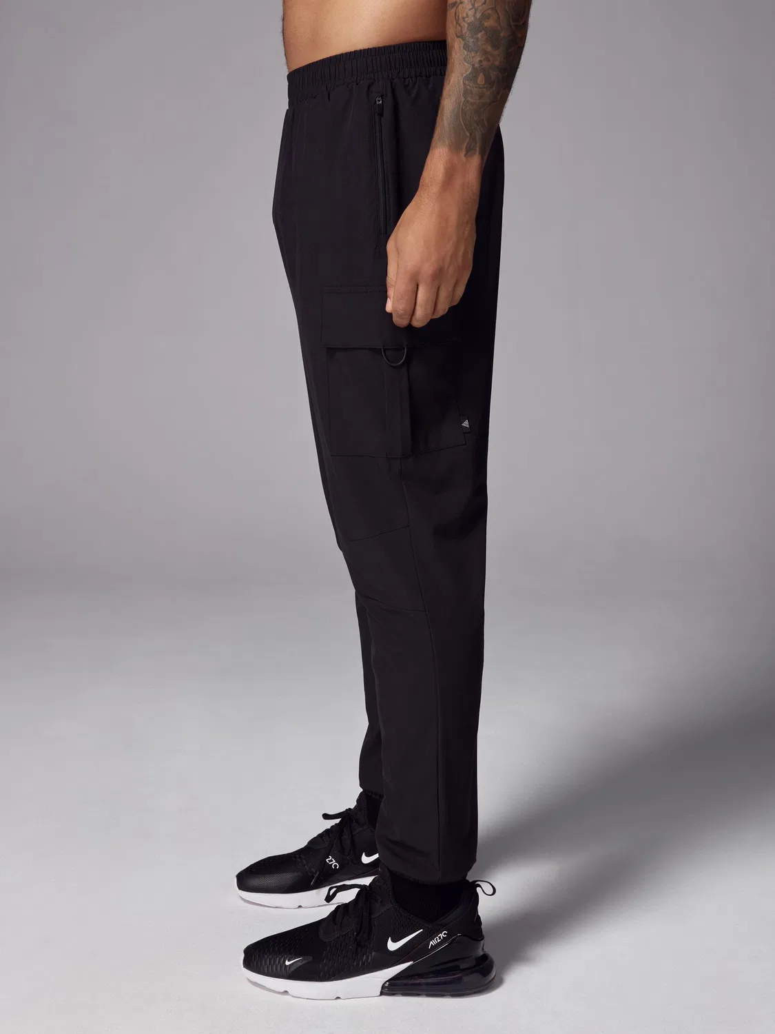 Джоггеры активные карго, Slim Fit Next, черный — фото 3