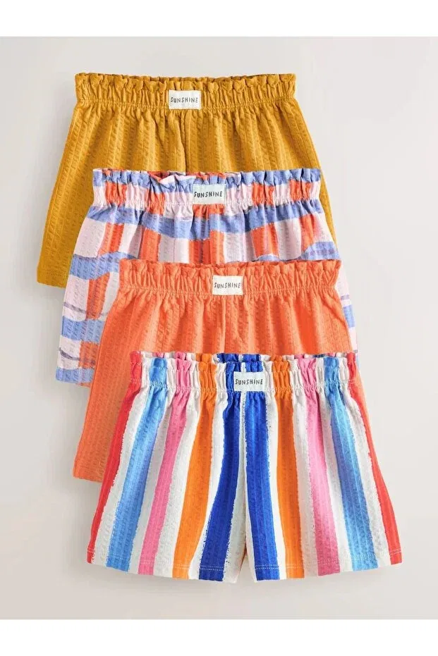 Детские шорты для девочек хлопковые комплект 4 шт Next Baby, Multicolor