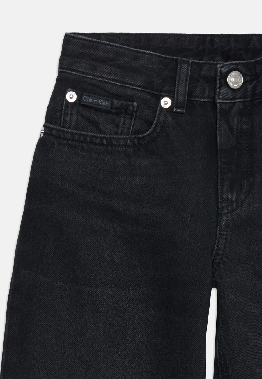 Джинсы Calvin Klein Jeans с широкими штанинами, черные — фото 4