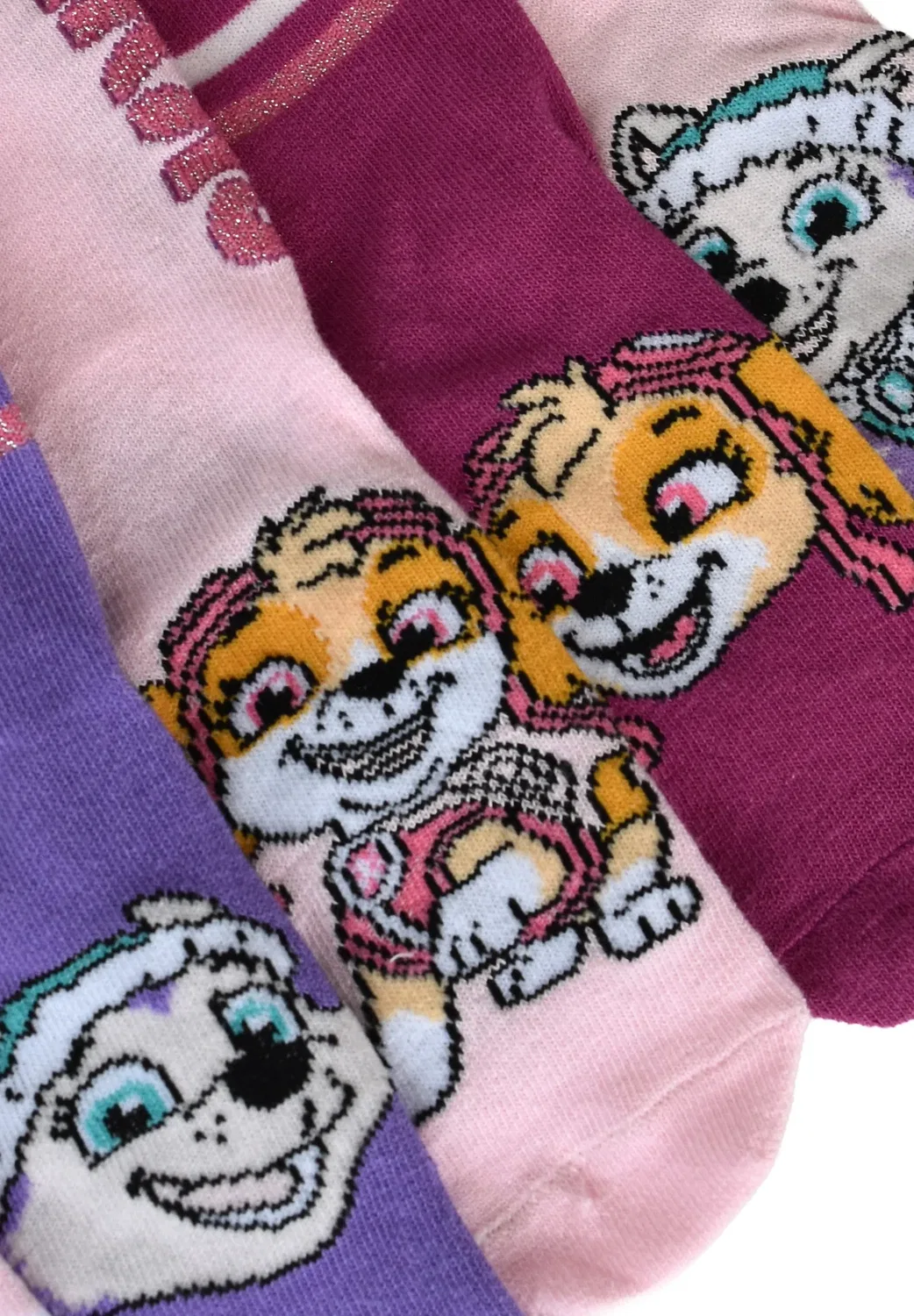 5Er pack socken skye everest kindersocken söckchen - socks Paw Patrol, Rosa Pink Lila — фото 2