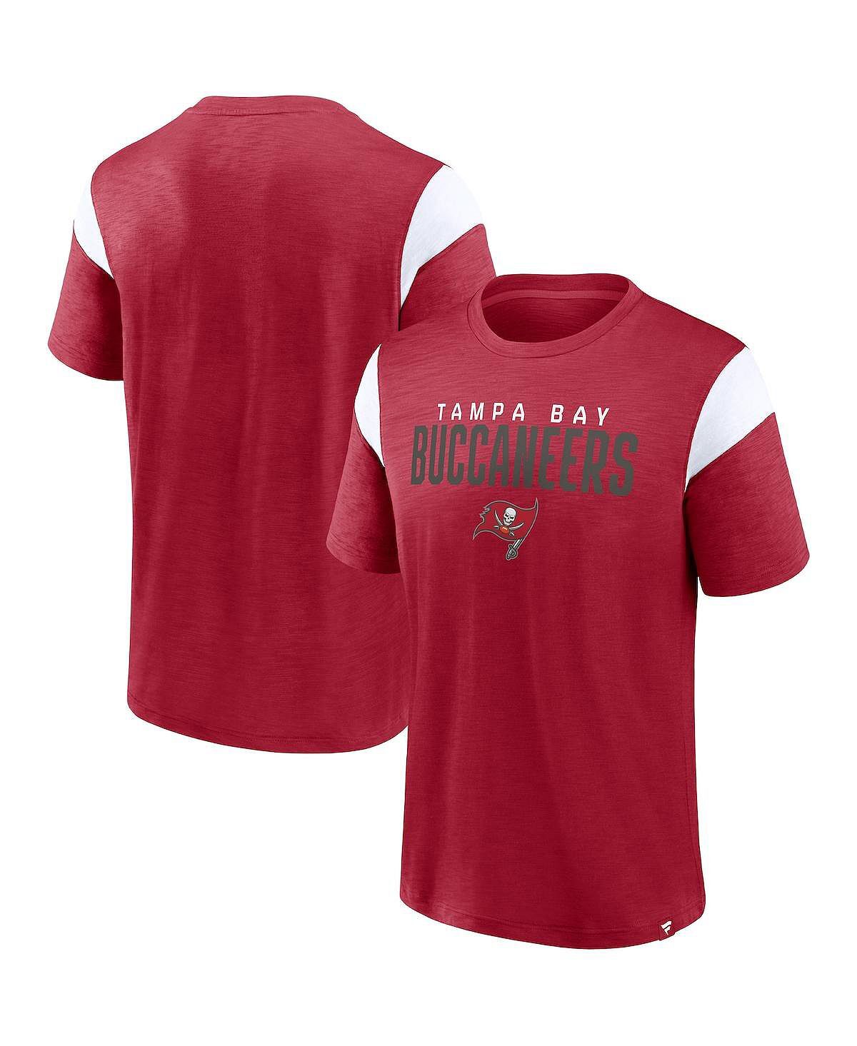 

Мужская фирменная красная футболка tampa bay buccaneers home stretch team Fanatics, красный