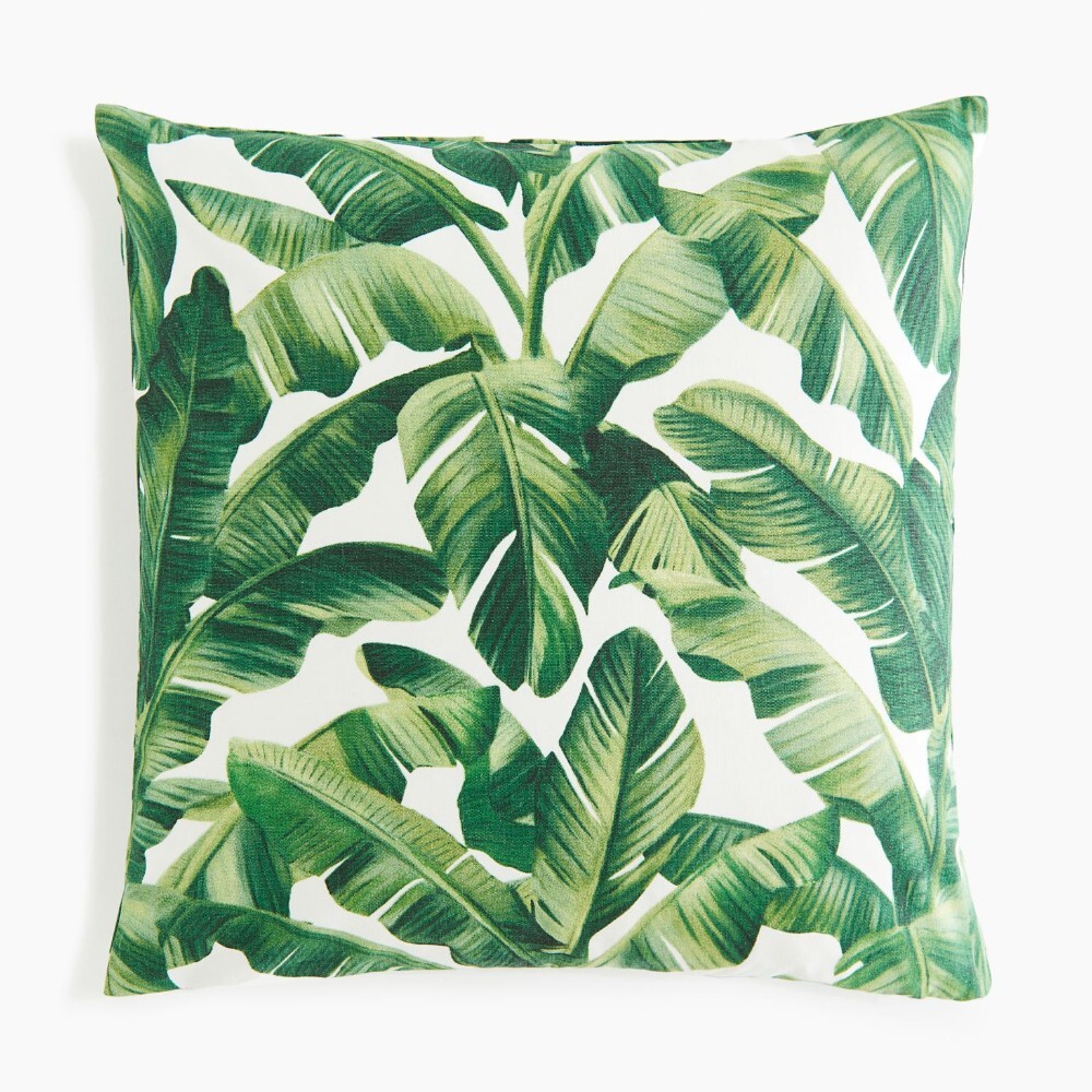

Декоративная наволочка H&M Home Outdoor Leaves, светло-бежевый/зеленый