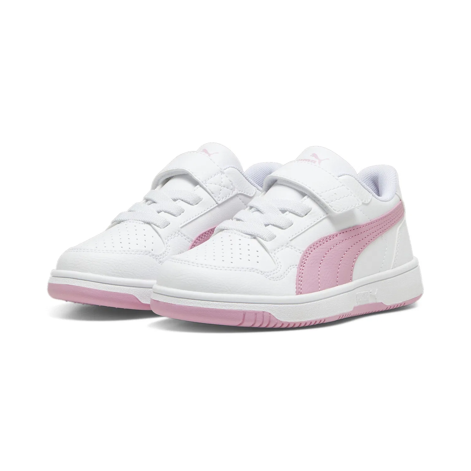 Детские кроссовки с низкой посадкой PUMA, White/Mauved Out/Magenta Gleam