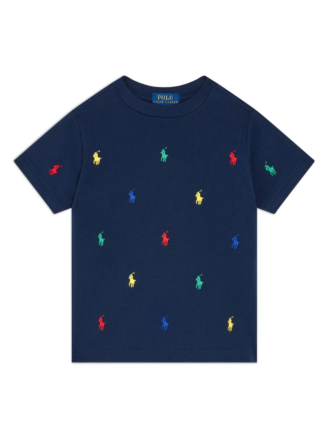 Хлопковая футболка с Pony-логотипом Polo Ralph Lauren, синий