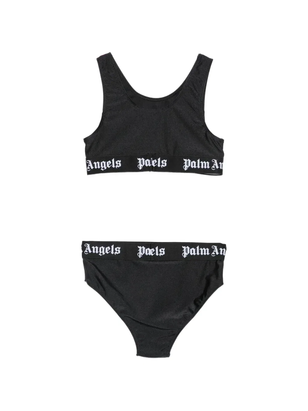 Бикини с логипированной лентой Palm Angels Kids, черный — фото 2