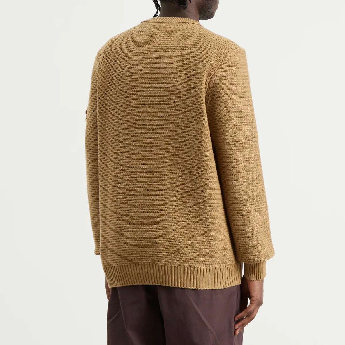 Джемпер из хлопка и кашемира Ghost Stone Island, Dark Beige — фото 3