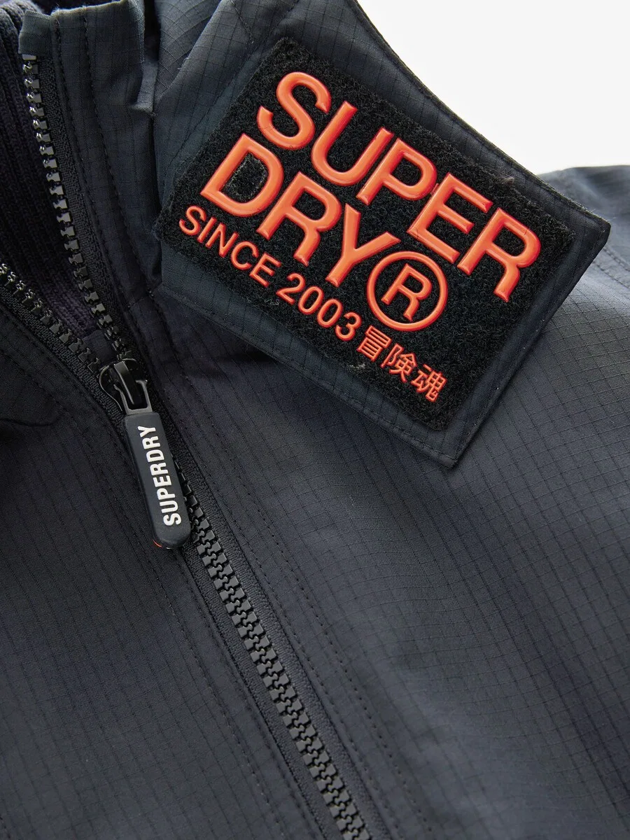 Куртка Superdry & Co межсезонья, черная — фото 4