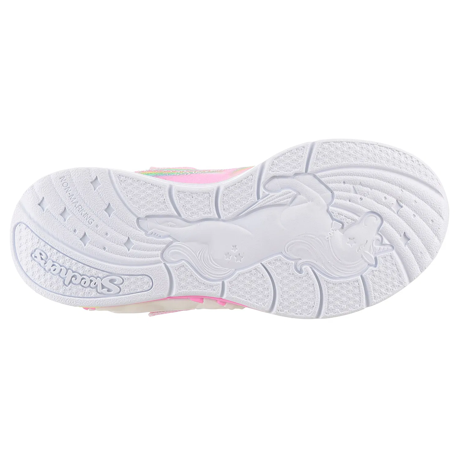Детские кроссовки с подсветкой и блестками Skechers, Pink Multi — фото 4