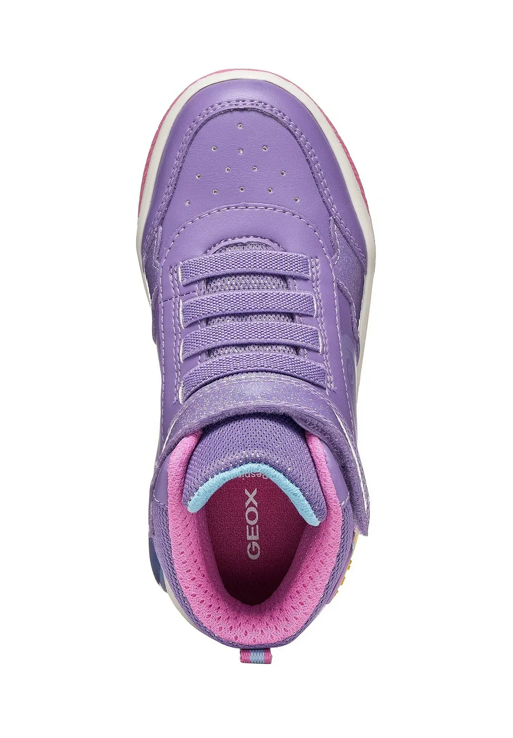 Jinek girl - высокие кроссовки Geox, Violet Fuchsia — фото 3