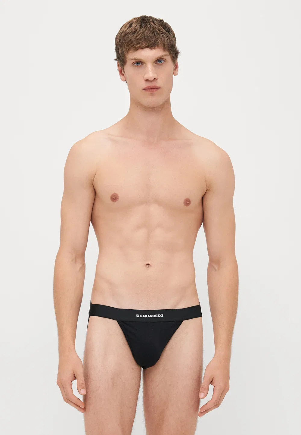 Новый базовый бандаж с логотипом, комплект из 2 штук - бандаж Dsquared2, Black/White — фото 2