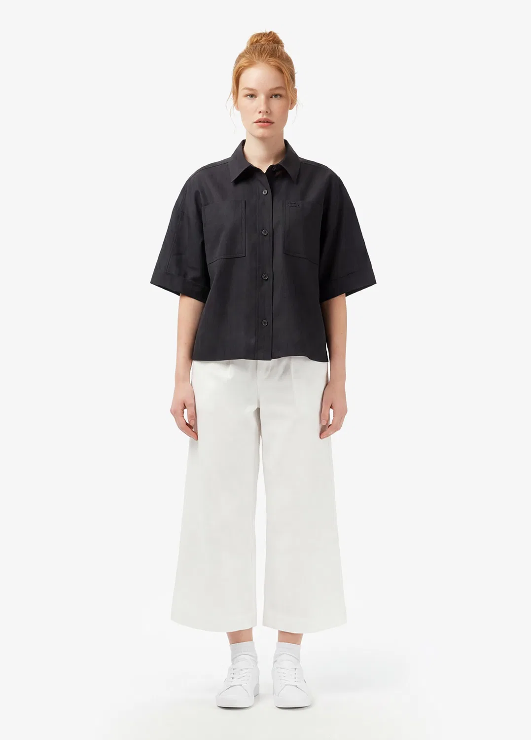 Брюки женские Lacoste, широкие, кремовый
