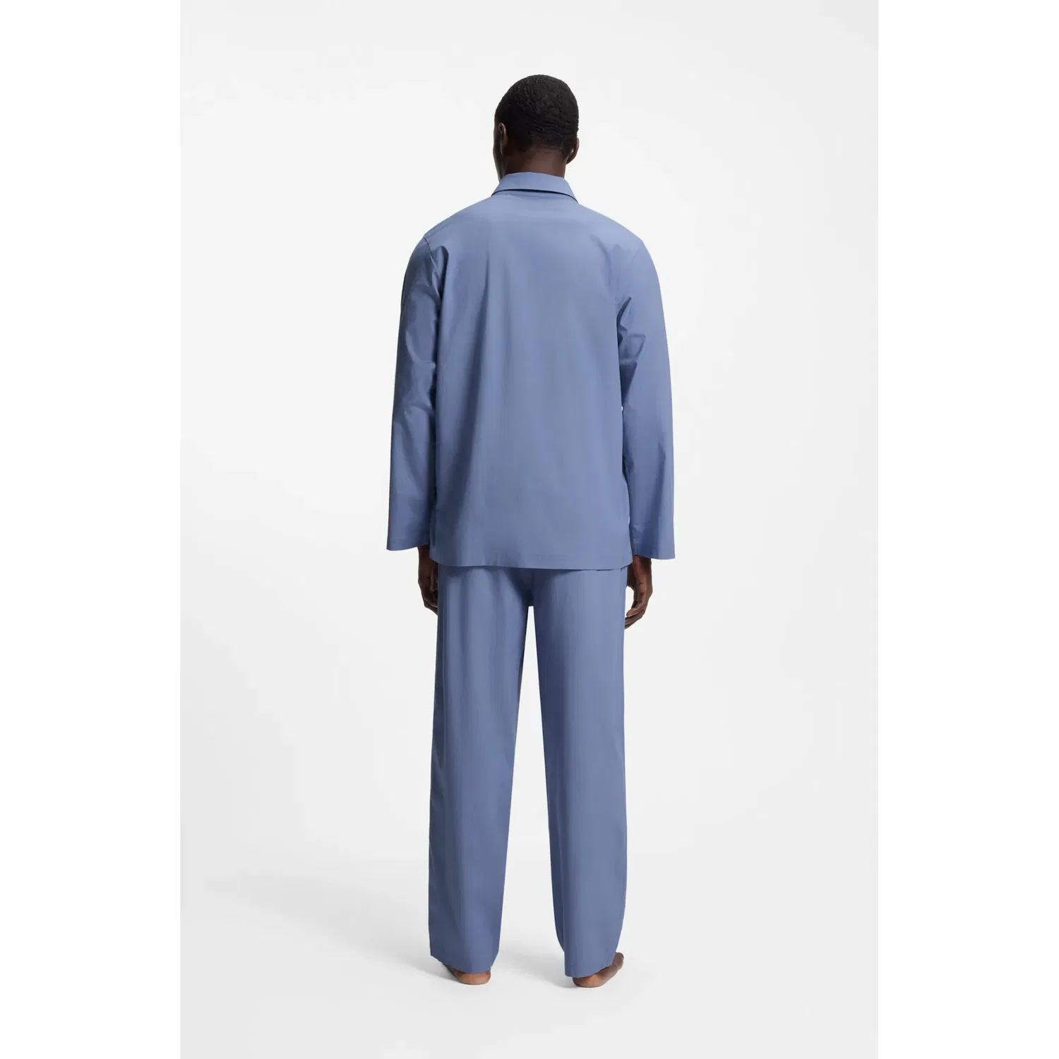 Мужская пижама с рубашечным верхом BOSS, Light Pastel Blue — фото 3