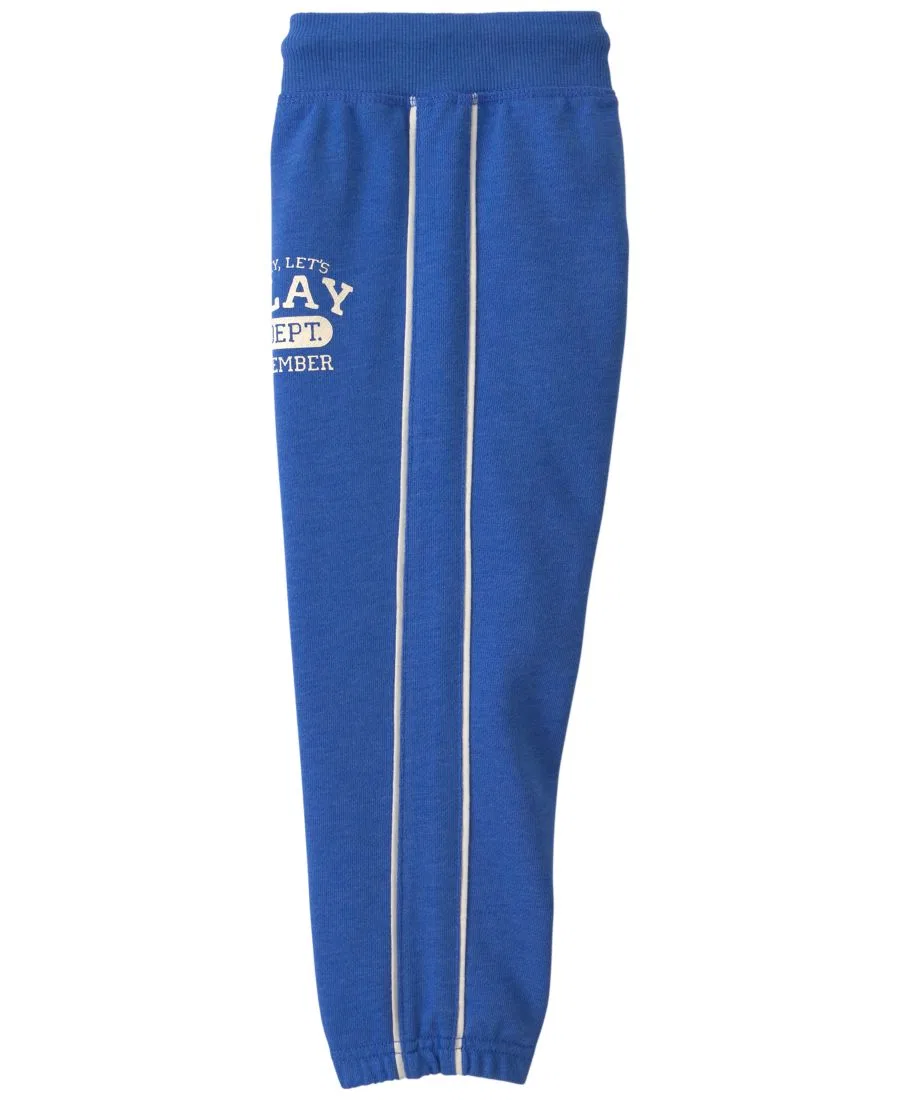 Детские спортивные брюки из футера Let's Play French Terry Jogger Pants Carter's, Blue — фото 3