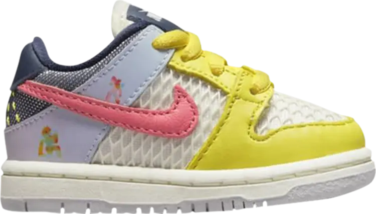 

Кроссовки Nike Xavier Schipani x Dunk Low SB TD 'Be True - Trans Joy', многоцветный