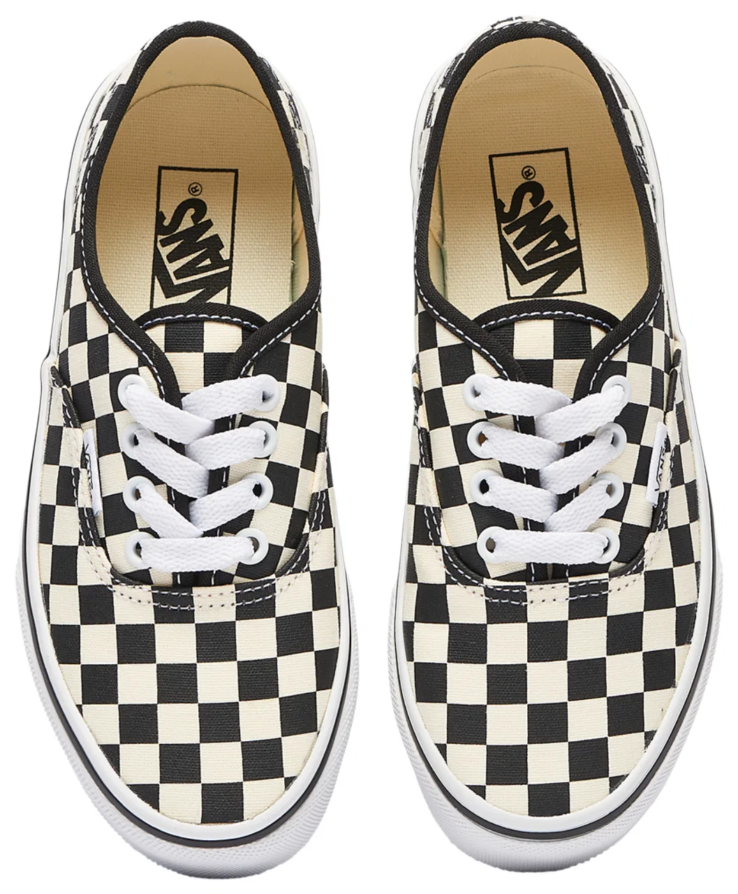 Кеды для мальчиков Authentic Vans, белый/черный — фото 4
