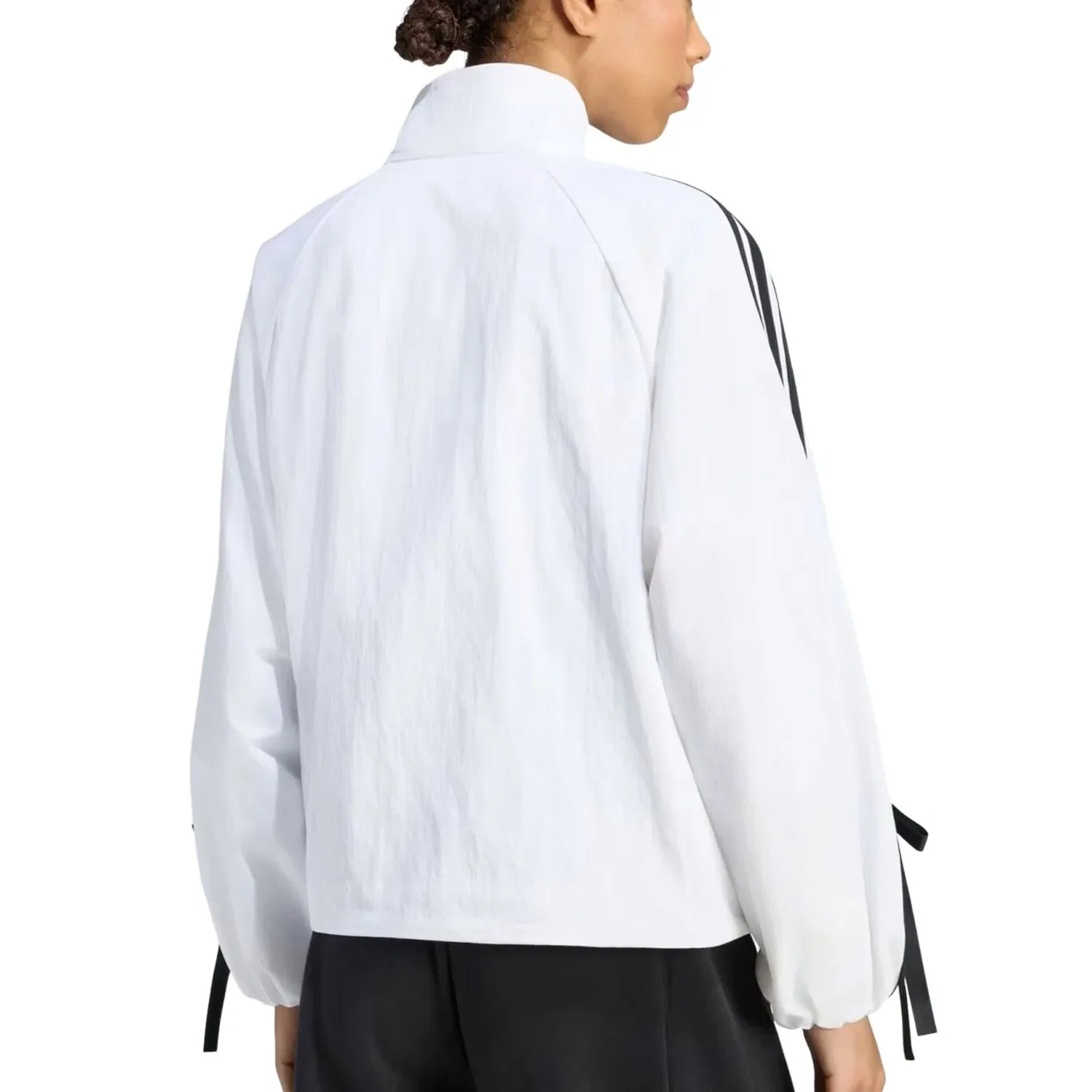 Женская куртка Woven WB Loose Fit Jacket Asia Sizing 'White' adidas, белый — фото 3