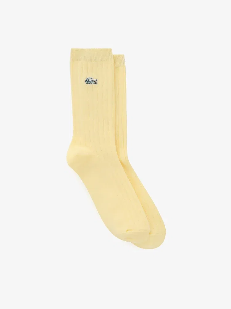 Носки женские LACOSTE Lemon, 3 пары, лимонный цвет — фото 4