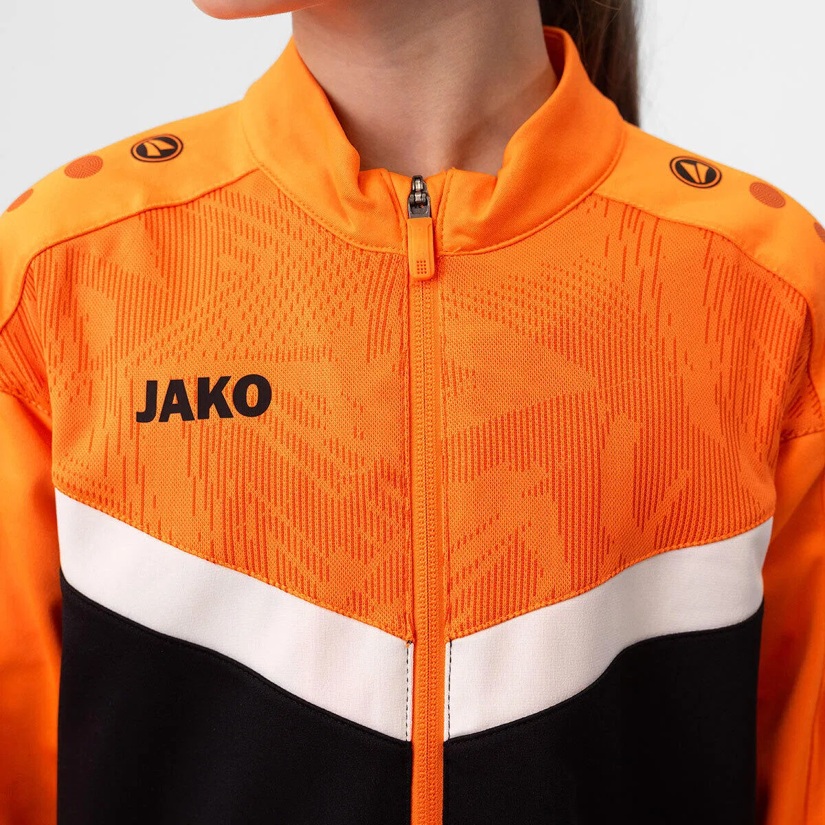Детская куртка из полиэстера Iconic Jako, Schwarz Orange — фото 4