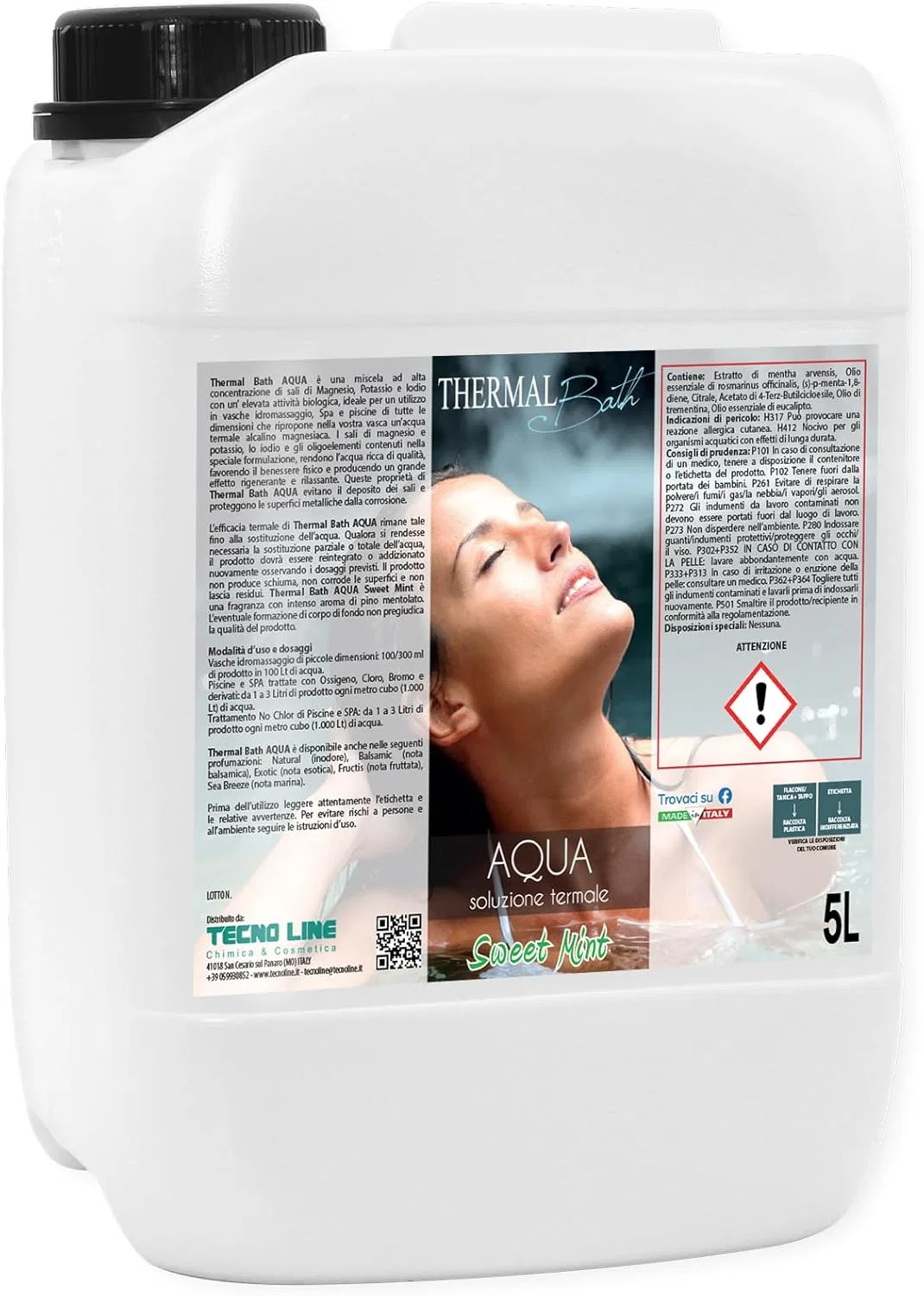 Средство для ванны Thermal Bath Aqua Sweet Mint, Metacril, 5 л, Pine Mentholate