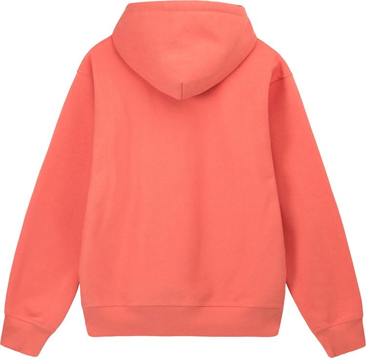 Толстовка Stussy Stock Logo Appliqué Hood 'Rose', красный — фото 3
