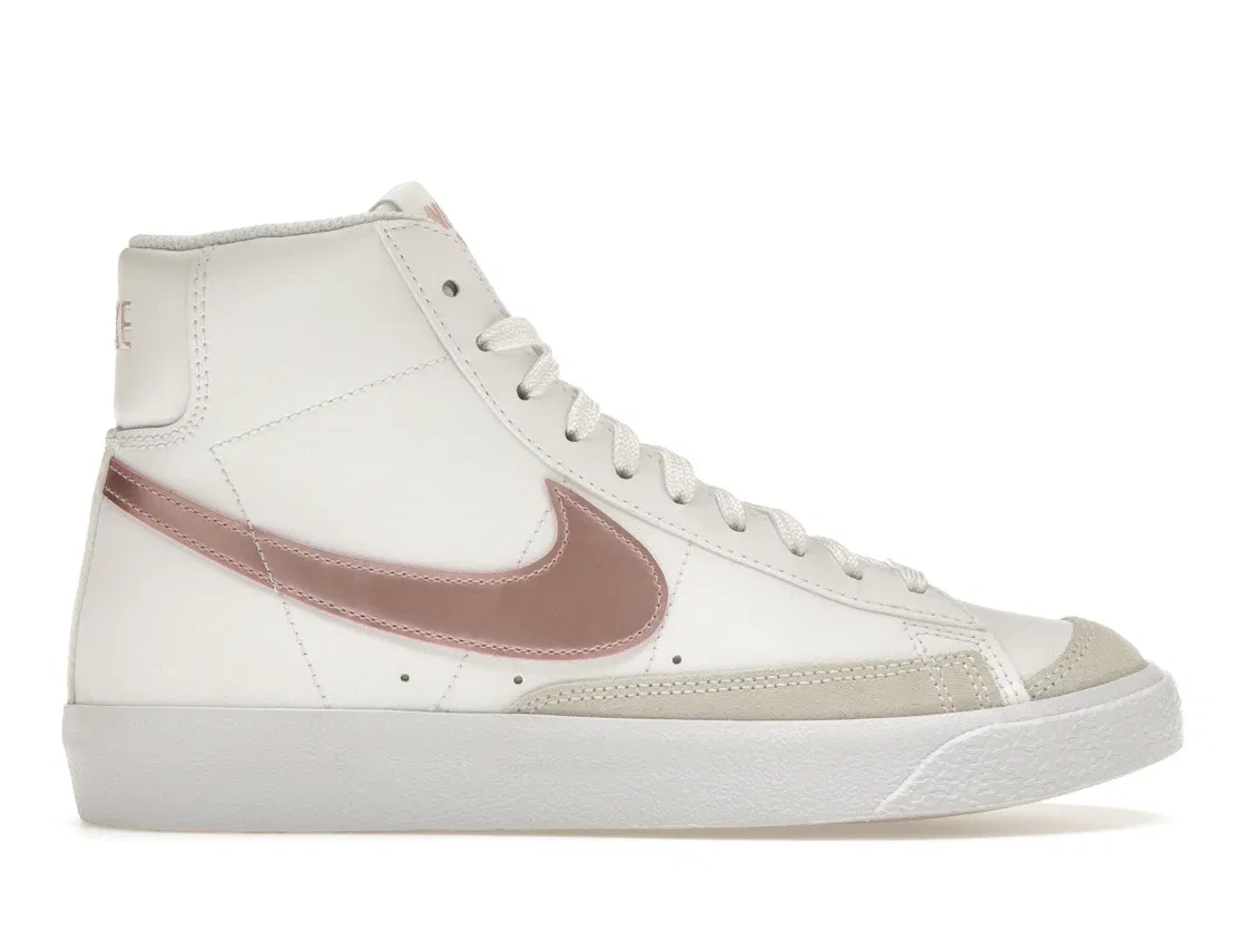 Детские кроссовки Nike Blazer Mid 77, White/Pink Glaze