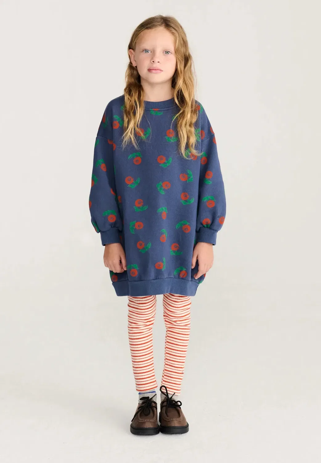 Красные полоски - леггинсы - брюки Bobo Choses, Off-White