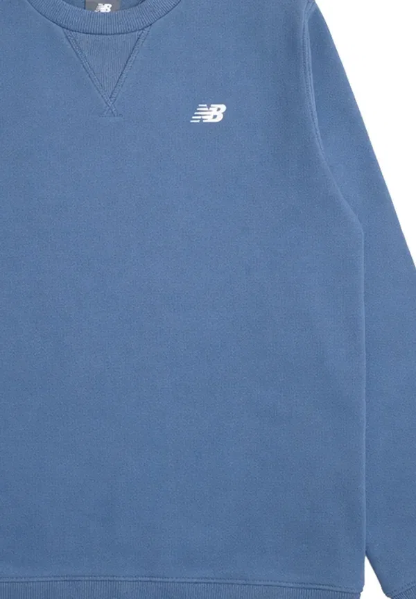 Свитшот хлопковый Felpa girocollo bambino New Balance, голубой — фото 3