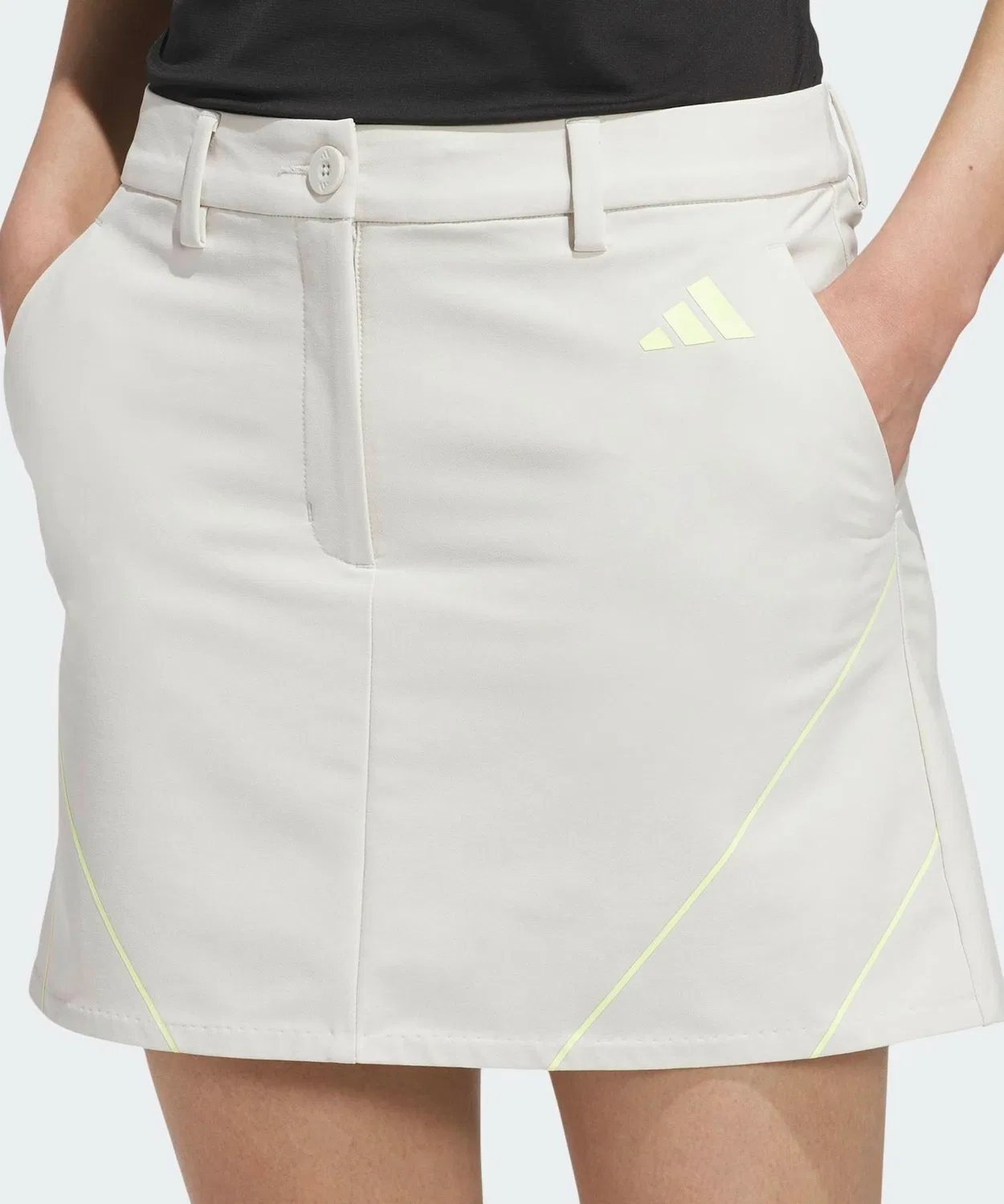 Женская легкая юбка для гольфа с регулярной посадкой Codd Skirt Adidas, Cream — фото 3