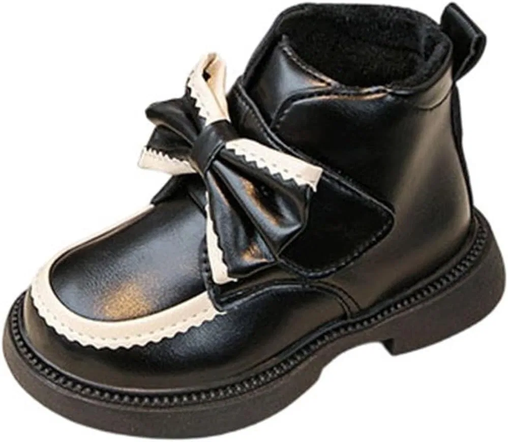 Детские зимние ботинки для девочек с мехом Zzalalana, Black