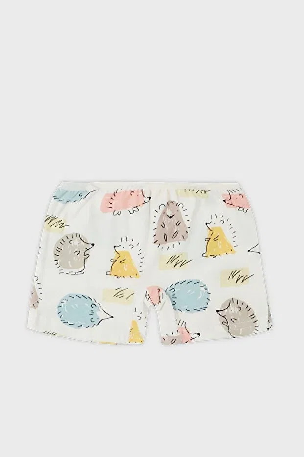 Детский комплект нижнего белья для девочек с принтом Patterned 100% cotton string strap 2-piece underwear set girls' set 6651011 Lela, Ecru-Yellow — фото 3