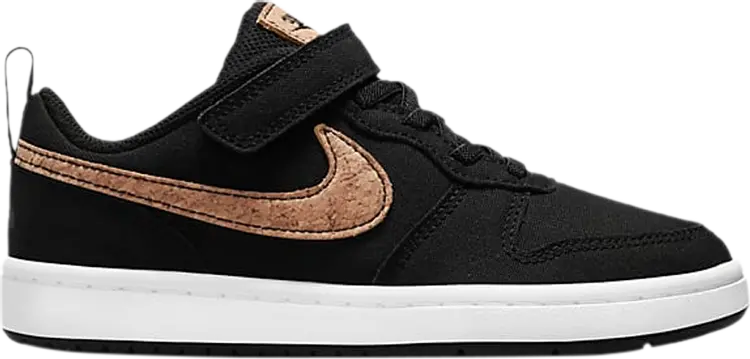 

Кроссовки Nike Court Borough Low 2 Canvas PS 'Black Cork', черный