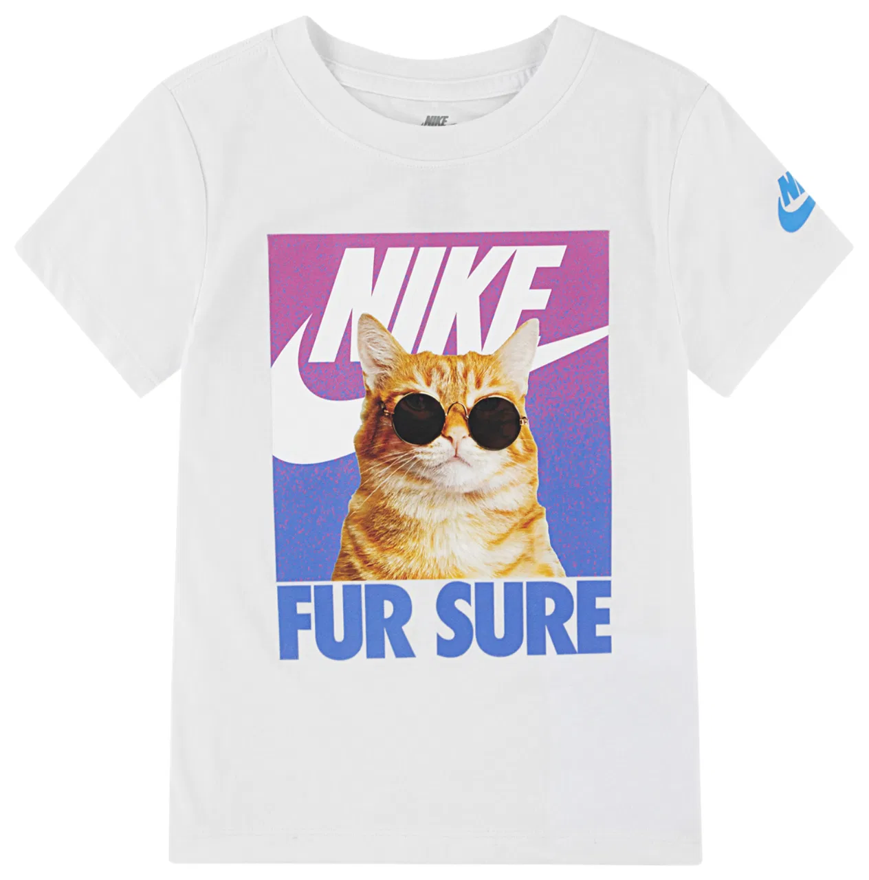 Футболка для девочек Fur Sure Nike, фиолетовый/белый