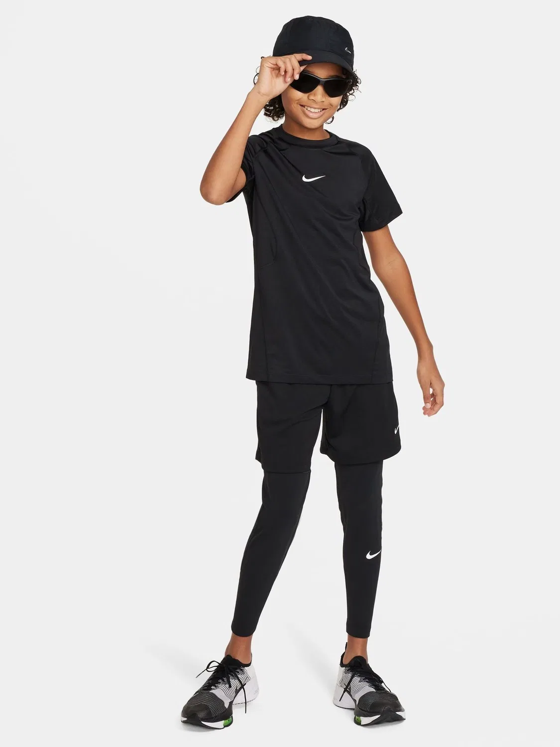 Футболка с длинным рукавом Nike Pro Dri-FIT, черный — фото 3