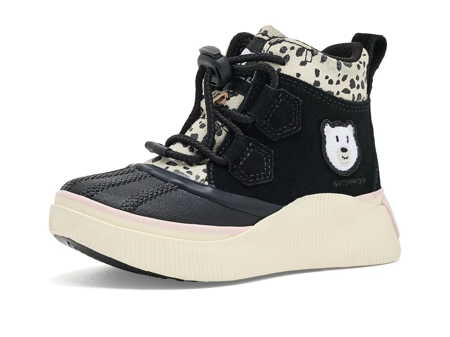 Водонепроницаемые ботинки Out N About IV Classic Waterproof (для маленьких детей) Sorel Kids, Black/Pink Salt