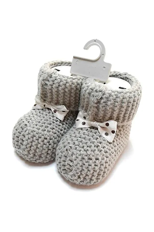 Детские пинетки трикотажные Bibaby, Gri