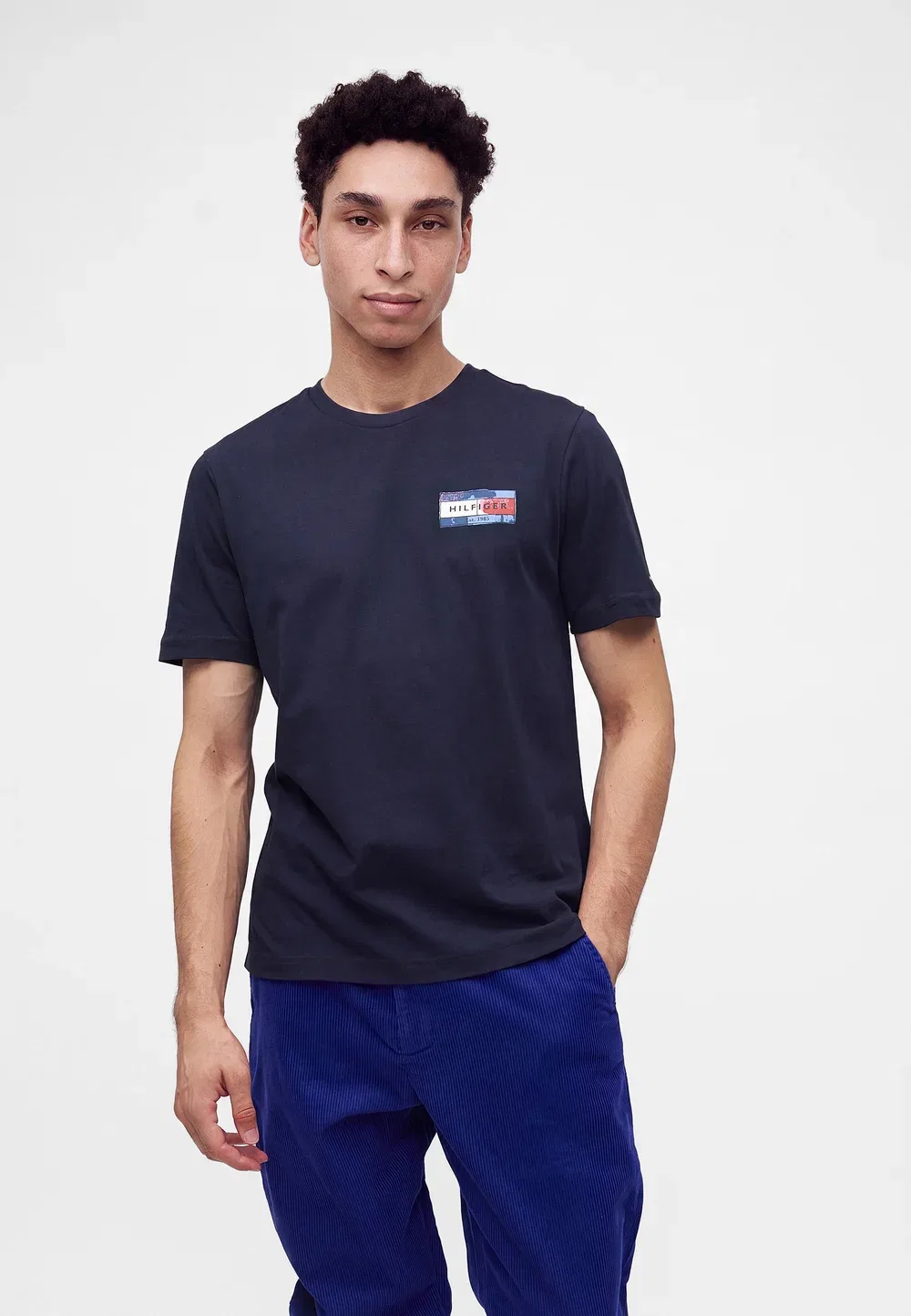 Футболка с принтом «Флаг любви бренда» Tommy Hilfiger, Navy Blue — фото 4