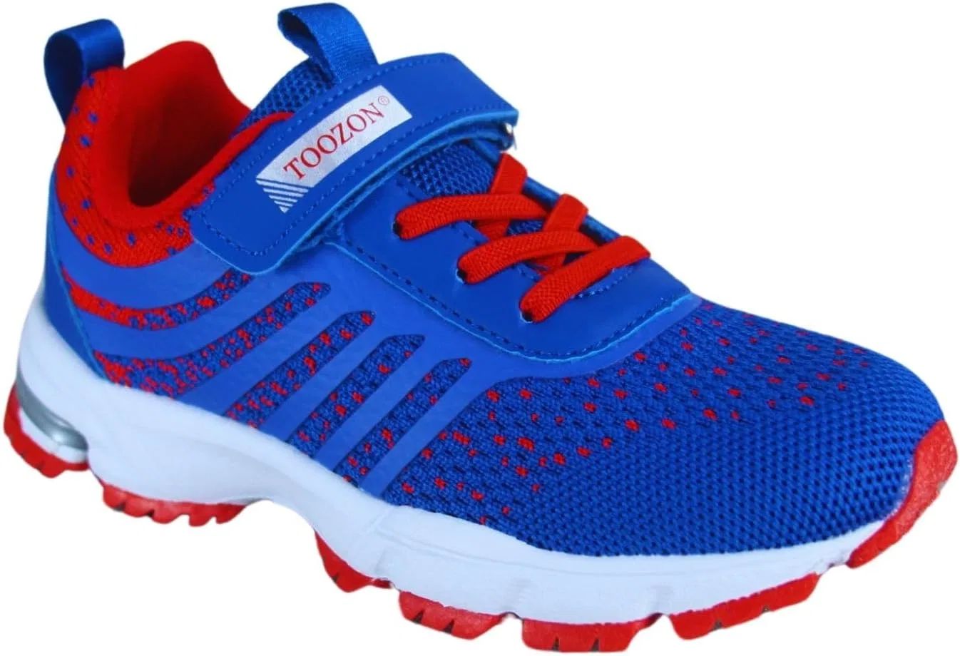 Детские кроссовки для бега с легкими ремешками toozon, Blue Red