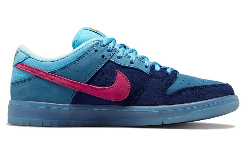 Кроссовки Nike SB Dunk Low, синий/розовый — фото 2
