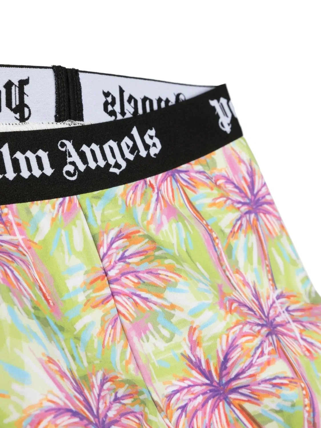 Леггинсы из эластичного джерси с принтом Palm Angels, зеленый — фото 2