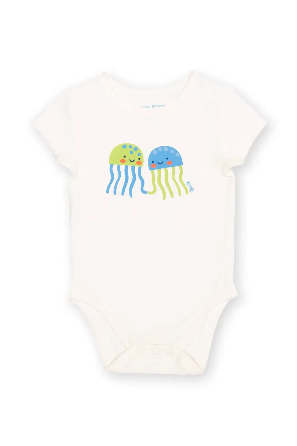 Детский боди с принтом Jellyfish Friends Kite, Cream