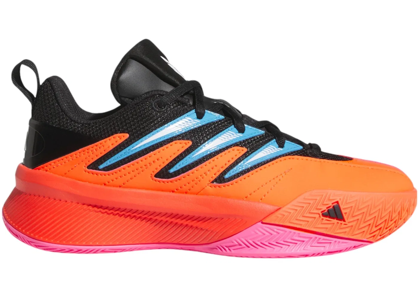 Детские кроссовки для баскетбола с поддержкой Adidas Dame Certified 3, Solar Red/Core Black/Cloud White