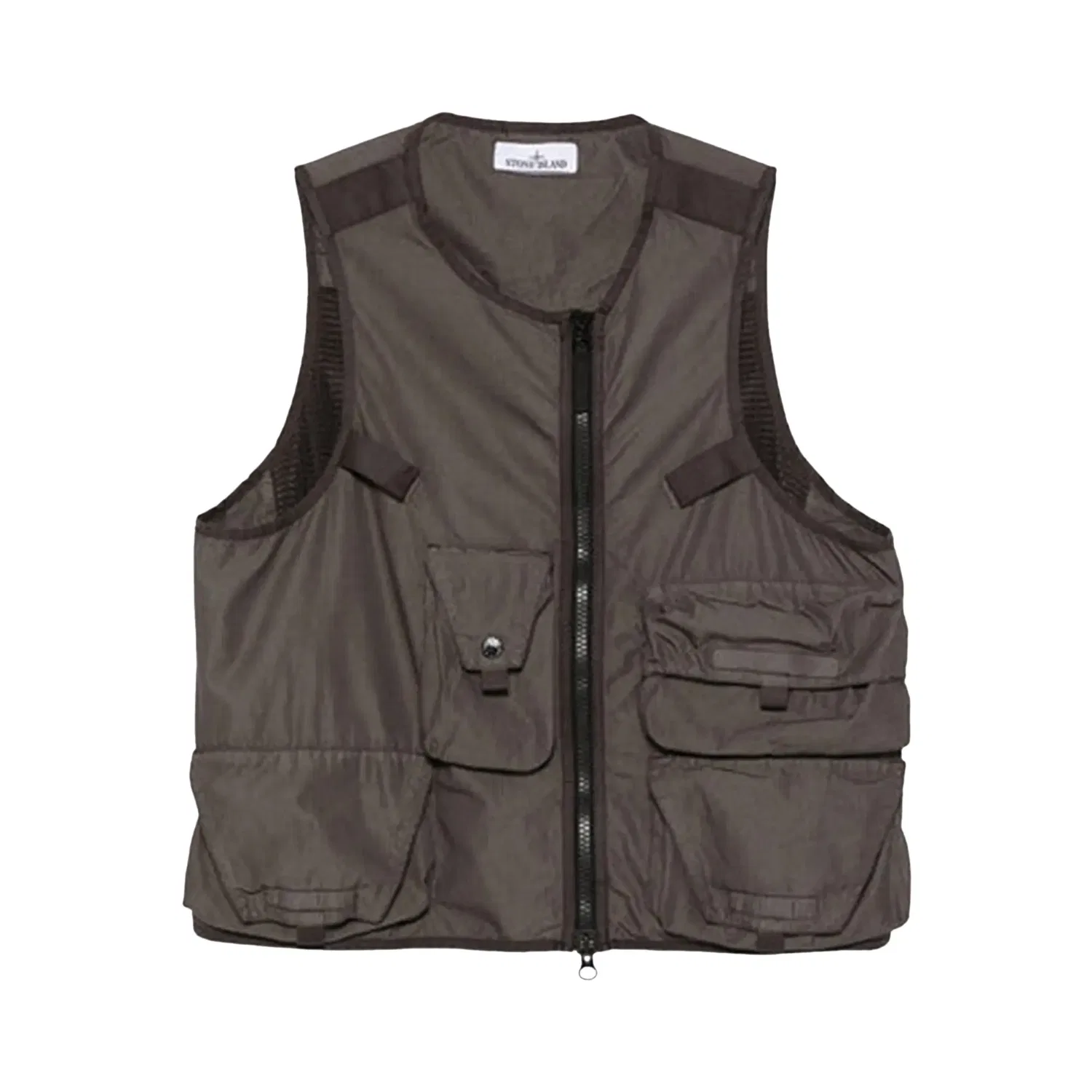 Жилет Stone Island Pocket Zip Ripstop, серый