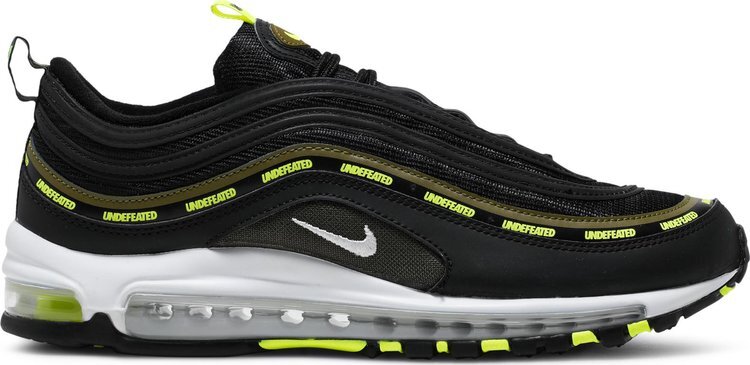 

Кроссовки Nike Undefeated x Air Max 97 'Black Volt', черный